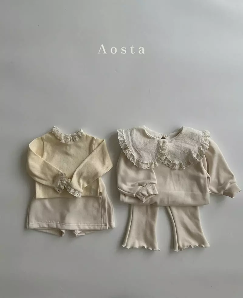 Aosta - Korean Children Fashion - #designkidswear - Bambam Frill Sweatshirt - 4