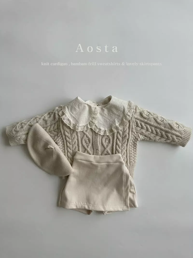 Aosta - Korean Children Fashion - #kidsshorts - Bambam Frill Sweatshirt - 6