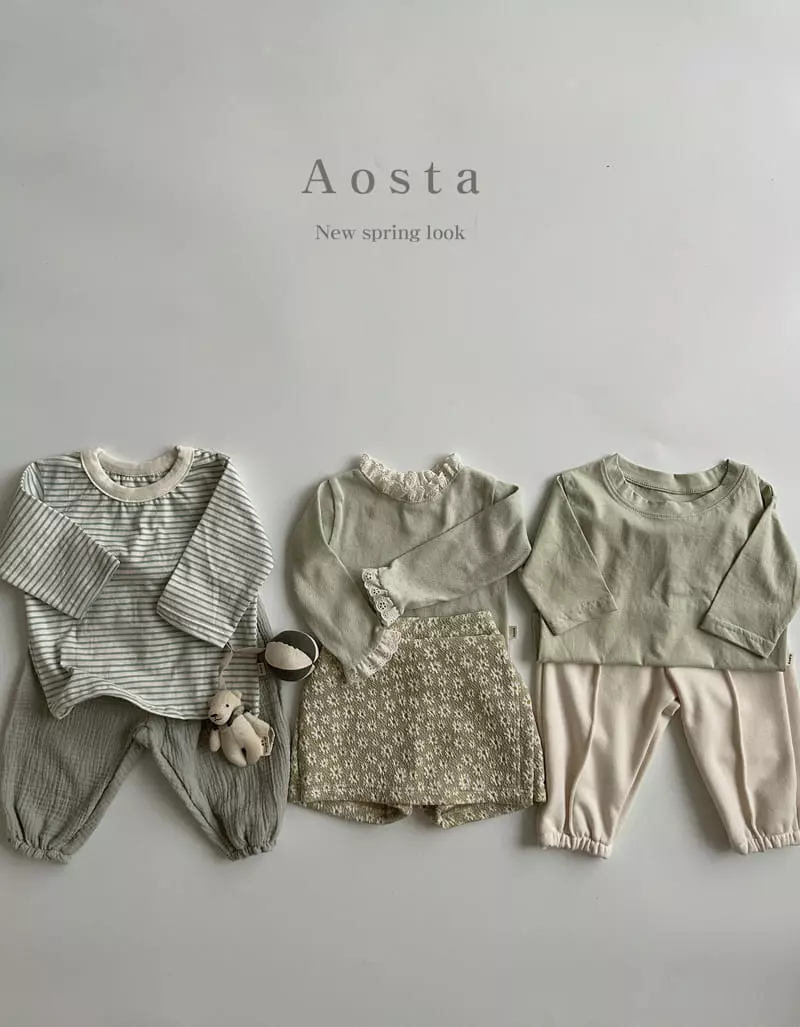 Aosta - Korean Children Fashion - #kidsstore - Eyelet Tee - 8
