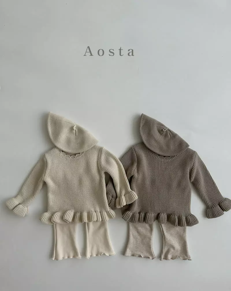Aosta - Korean Children Fashion - #kidsstore - Nijou Knit Tee - 3