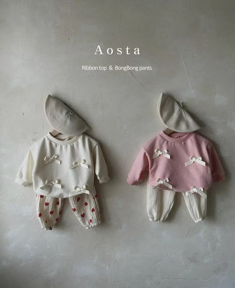 Aosta - Korean Children Fashion - #kidzfashiontrend - Ribbon Sweatshiurt - 6