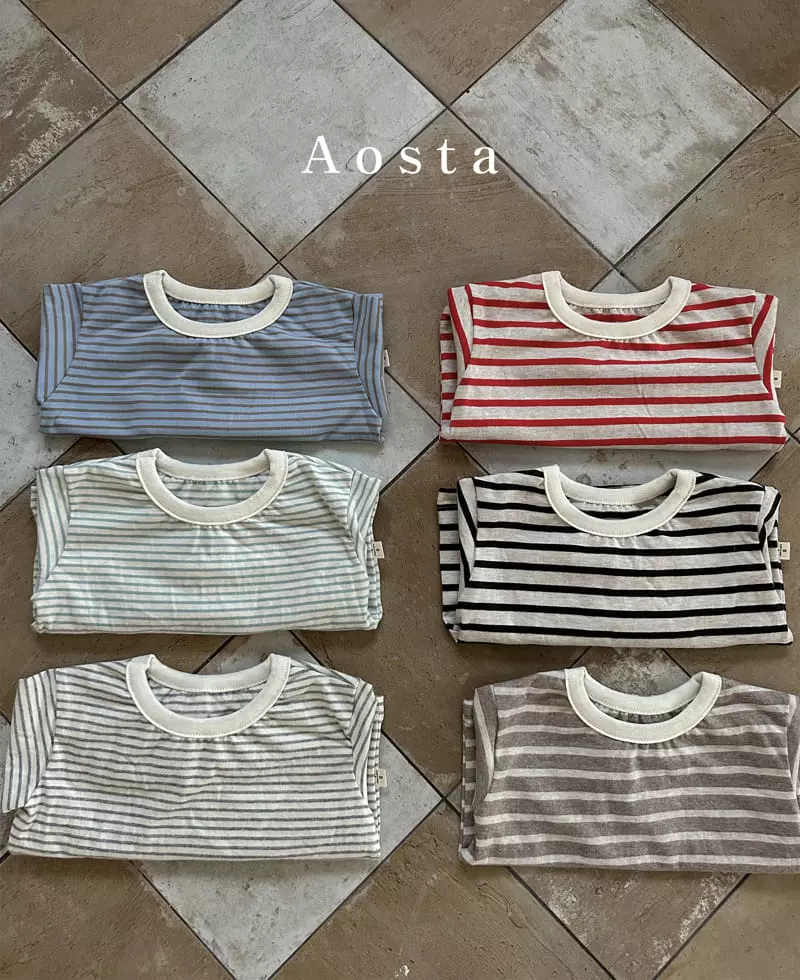 Aosta - Korean Children Fashion - #todddlerfashion - Stripes Tee - 3