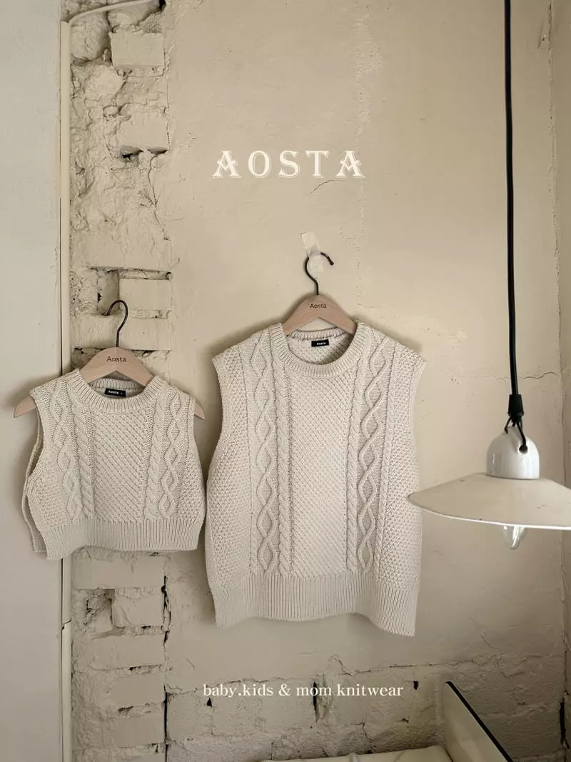 Aosta - Korean Women Fashion - #momslook - Mom Knit Vest - 3