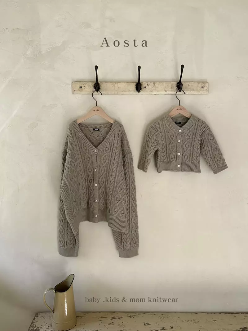 Aosta - Korean Women Fashion - #momslook - Mom Twid Knit Cardigan
