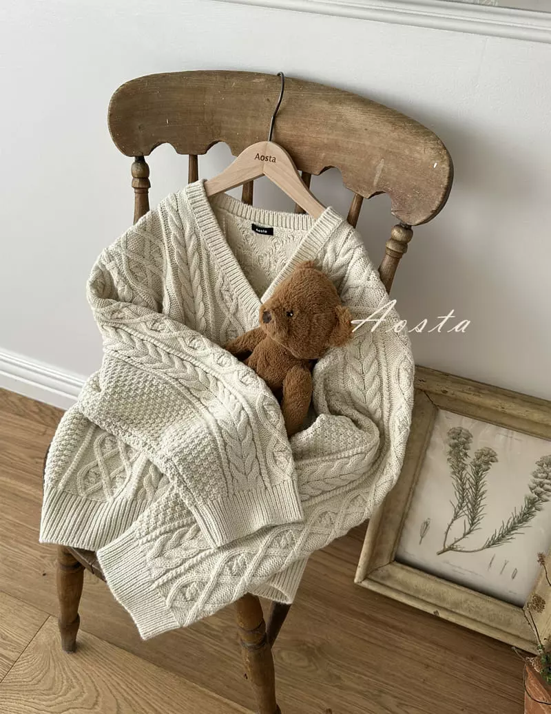 Aosta - Korean Women Fashion - #momslook - Mom Twid Knit Cardigan - 2