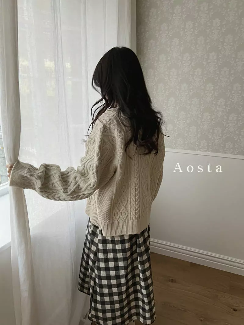 Aosta - Korean Women Fashion - #shopsmall - Mom Twid Knit Cardigan - 9