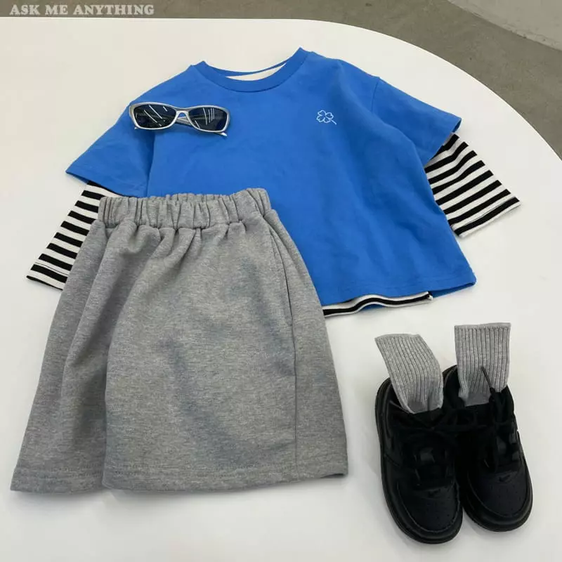 Ask Me Anything - Korean Children Fashion - #minifashionista - Clover Short Sleeves Tee - 2