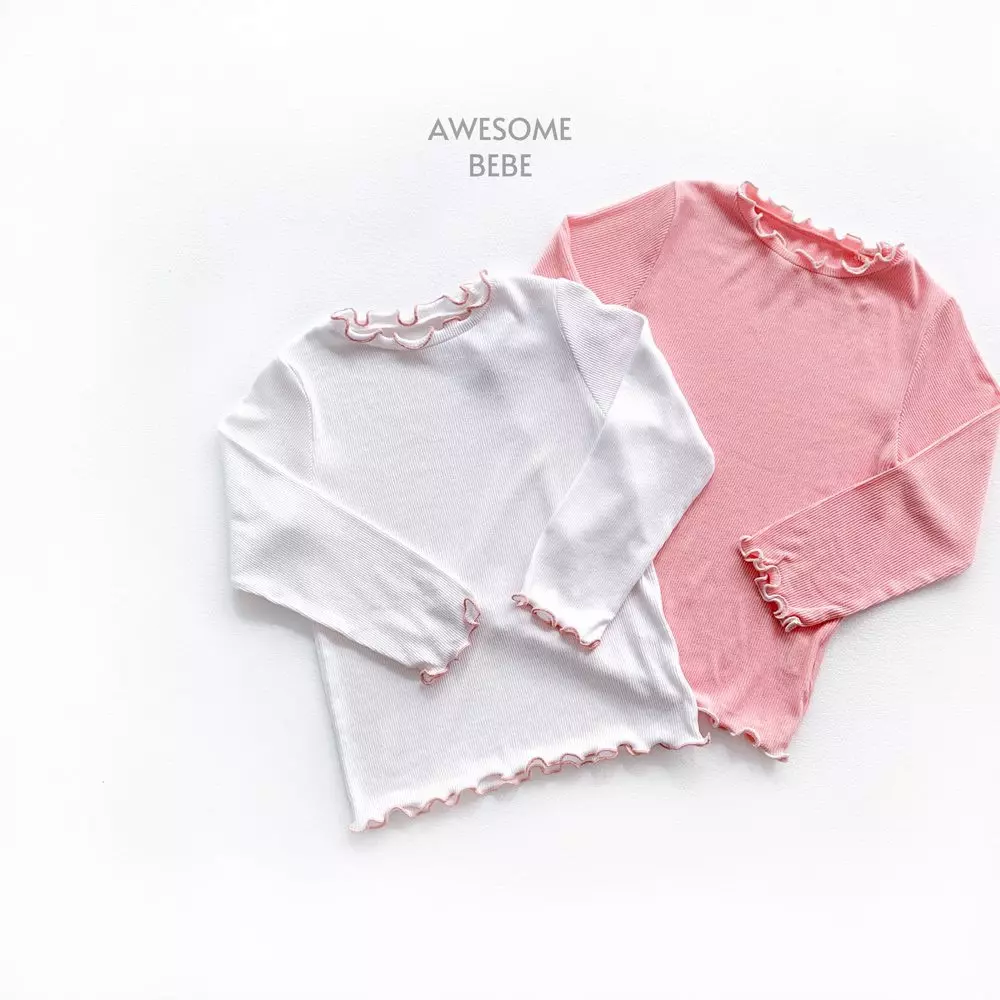 Awesome Bebe - Korean Children Fashion - #discoveringself - Rib Terry Tee - 3