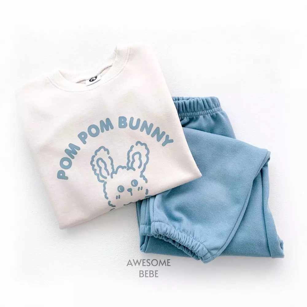 Awesome Bebe - Korean Children Fashion - #fashionkids - Rabbit Top Bottom Set - 2