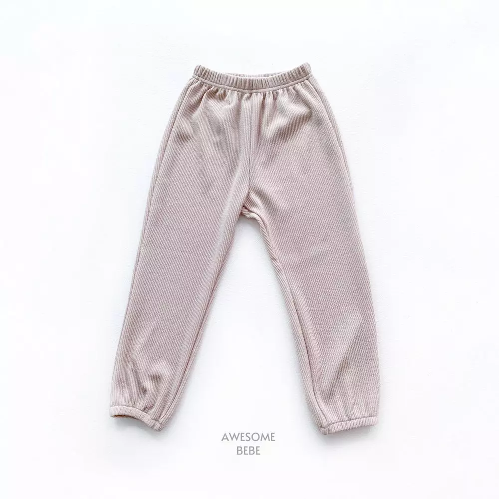 Awesome Bebe - Korean Children Fashion - #fashionkids - Rib Pants - 4