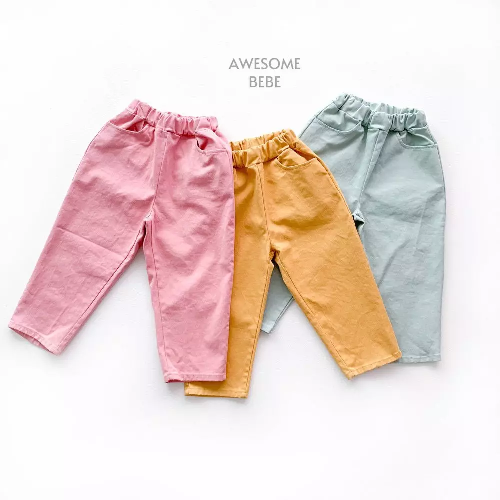 Awesome Bebe - Korean Children Fashion - #kidzfashiontrend - Spring Cotton Pants
