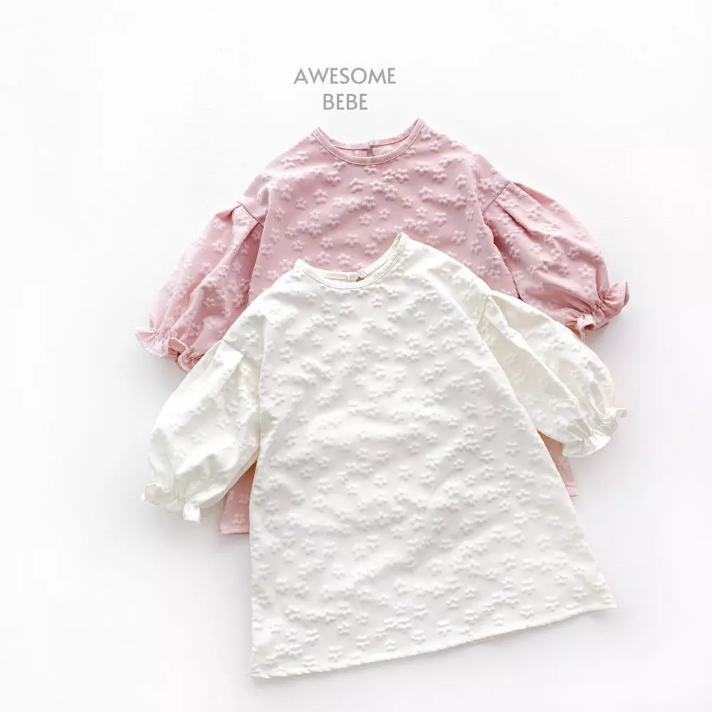 Awesome Bebe - Korean Children Fashion - #minifashionista - Vanilla Flower One-piece - 3