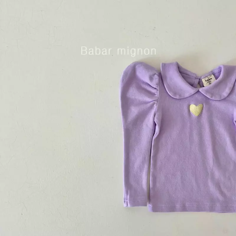 Babar Mignon - Korean Children Fashion - #Kfashion4kids - Heart Puff Tee - 12