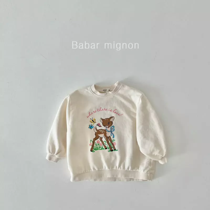 Babar Mignon - Korean Children Fashion - #childofig - Bambi Long Sweatshirt - 5
