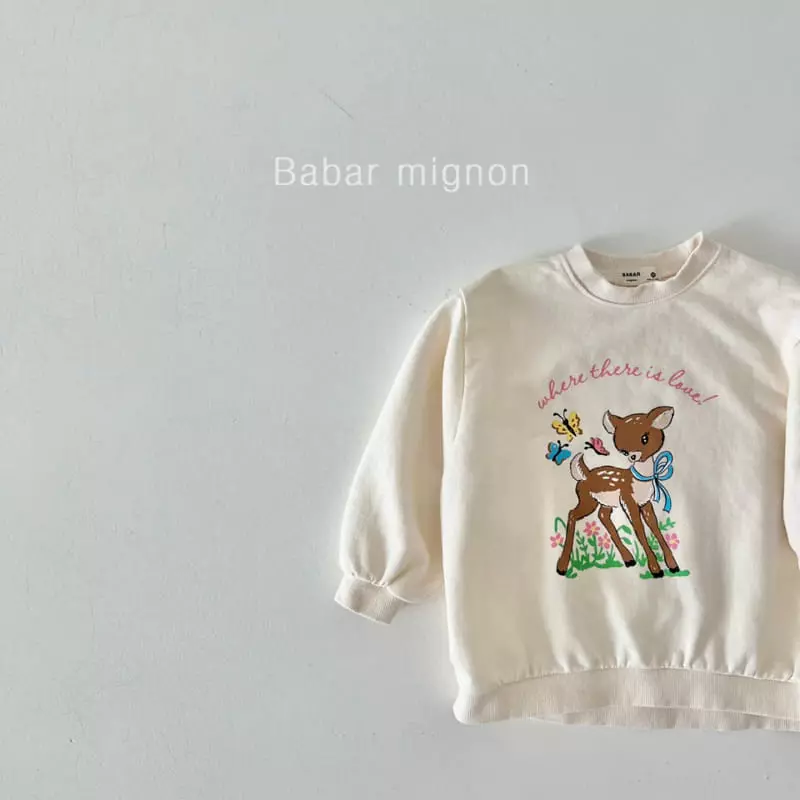 Babar Mignon - Korean Children Fashion - #childofig - Bambi Long Sweatshirt - 6
