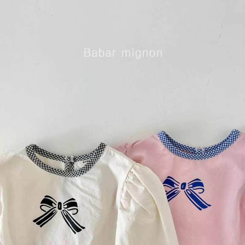 Babar Mignon - Korean Children Fashion - #childofig - Ribbon Blouse - 3