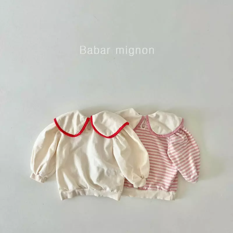 Babar Mignon - Korean Children Fashion - #childrensboutique - Bear Collar Sweatshirt - 4