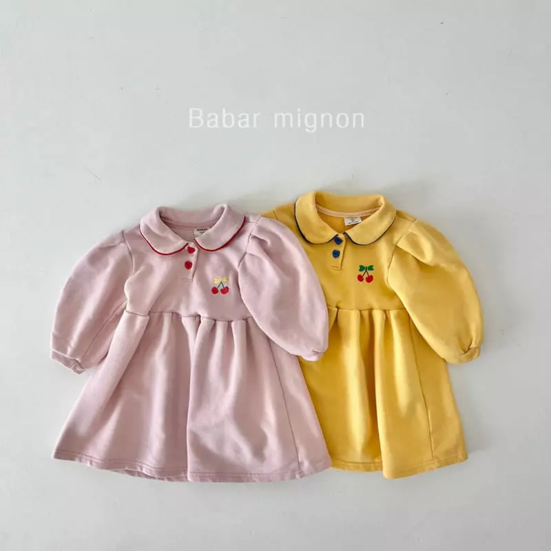 Babar Mignon - Korean Children Fashion - #designkidswear - Cherry One-piece