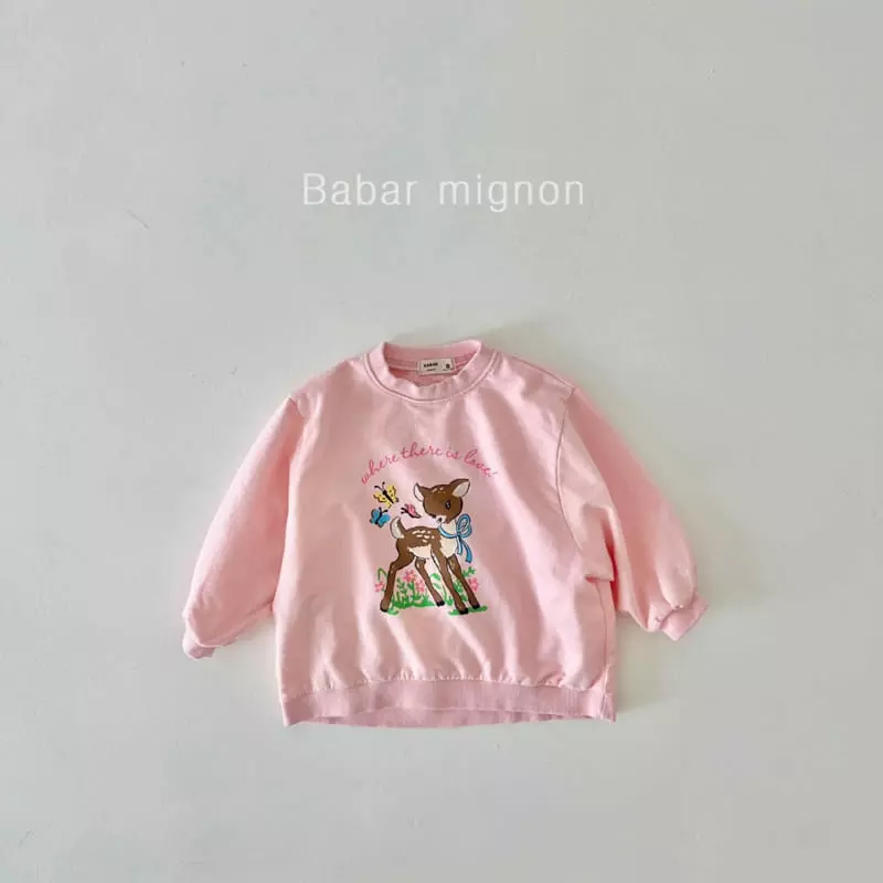 Babar Mignon - Korean Children Fashion - #discoveringself - Bambi Long Sweatshirt - 9