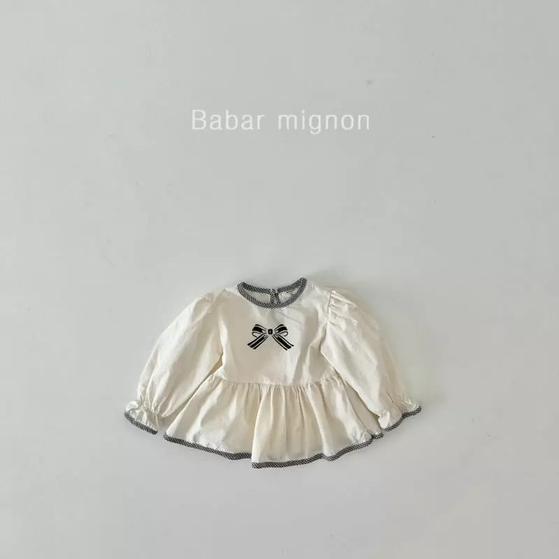 Babar Mignon - Korean Children Fashion - #fashionkids - Ribbon Blouse - 7