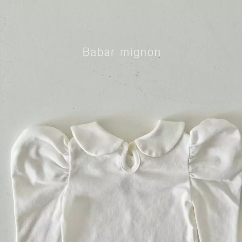 Babar Mignon - Korean Children Fashion - #kidsshorts - Heart Puff Tee - 9