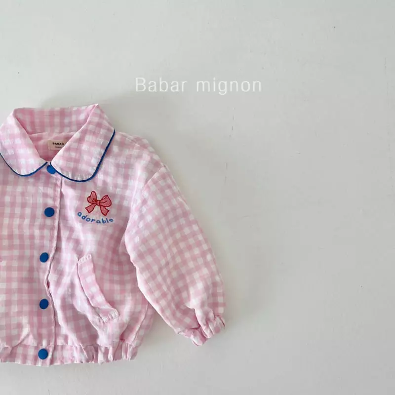 Babar Mignon - Korean Children Fashion - #kidzfashiontrend - Check Ribbon Jumper - 8