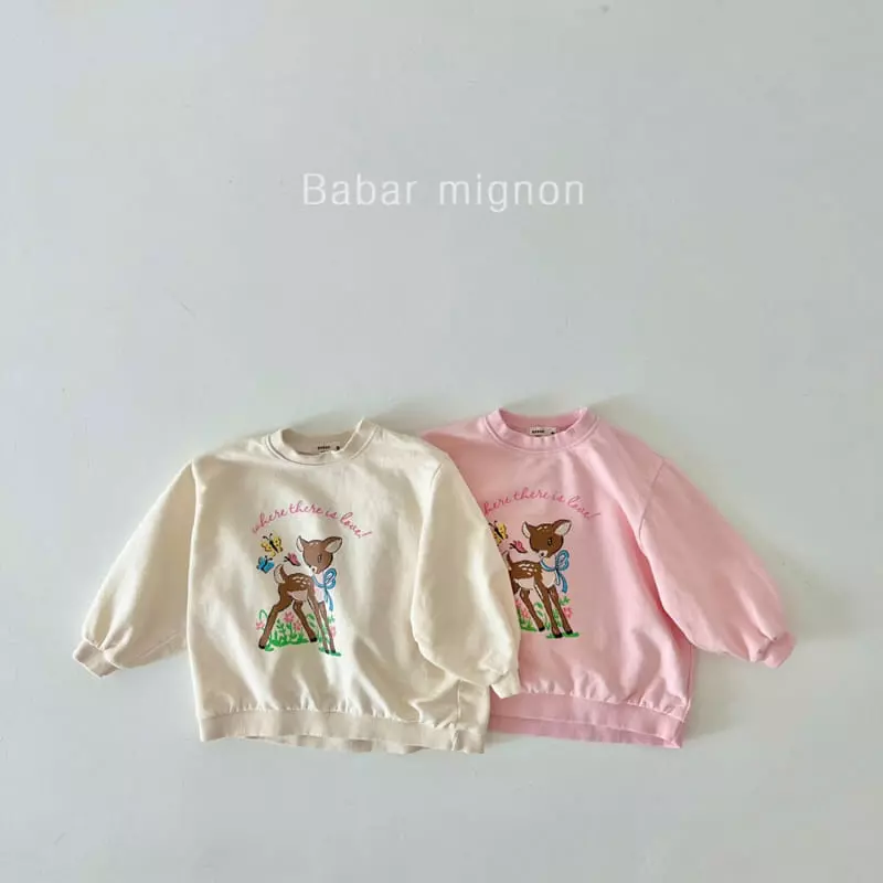 Babar Mignon - Korean Children Fashion - #littlefashionista - Bambi Long Sweatshirt