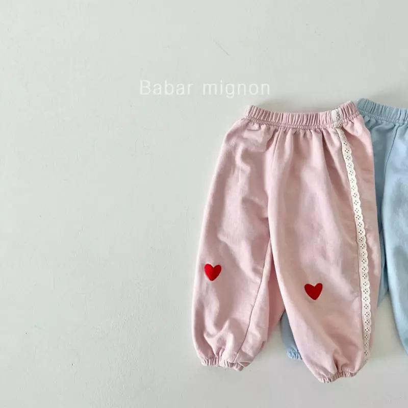 Babar Mignon - Korean Children Fashion - #magicofchildhood - Heart Pants - 2