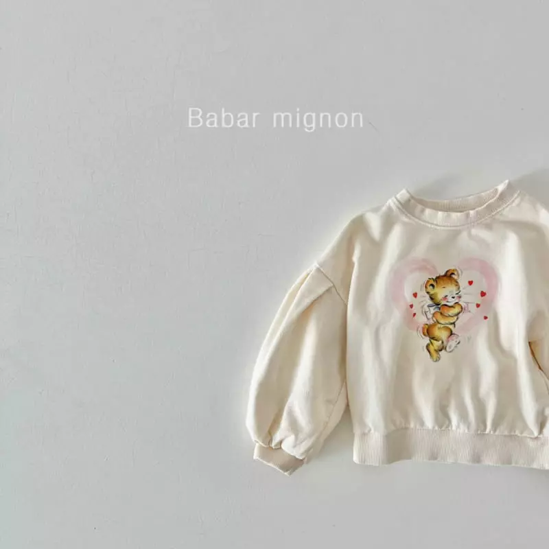 Babar Mignon - Korean Children Fashion - #magicofchildhood - Heart Bear Sweatshirt - 6