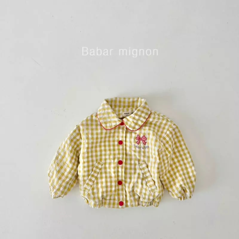 Babar Mignon - Korean Children Fashion - #minifashionista - Check Ribbon Jumper - 12