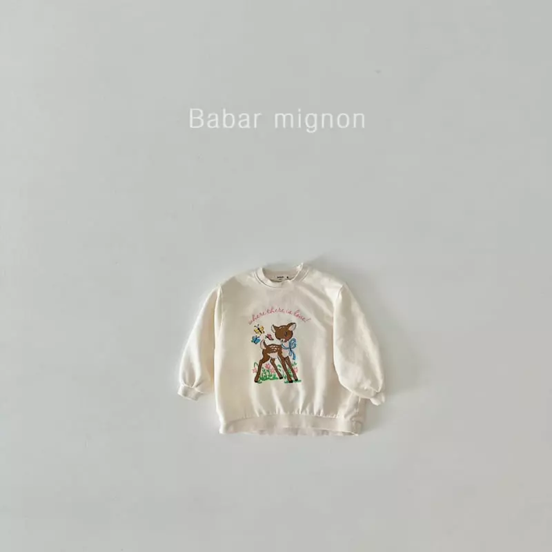 Babar Mignon - Korean Children Fashion - #minifashionista - Bambi Long Sweatshirt - 4