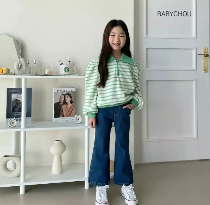 Babychou - Korean Children Fashion - #kidzfashiontrend - Collar Sweatshirt - 11
