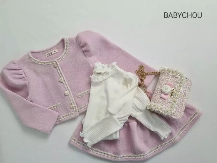 Babychou - Korean Children Fashion - #magicofchildhood - Blush Top Bottom Set - 10