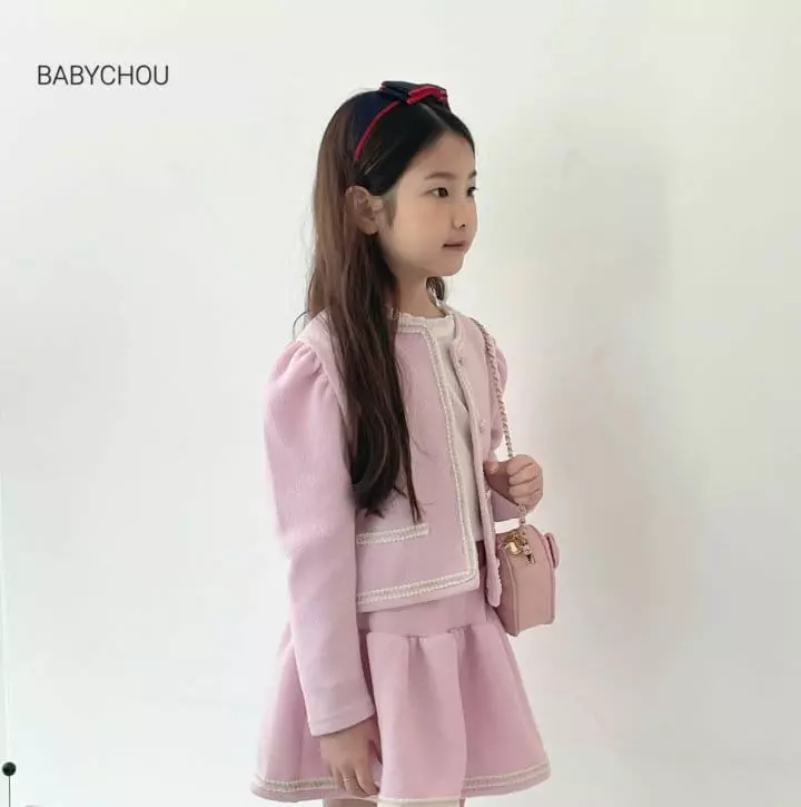 Babychou - Korean Children Fashion - #minifashionista - Blush Top Bottom Set - 11