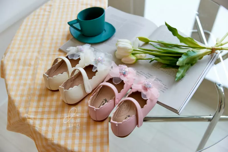 Babyzzam - Korean Children Fashion - #designkidswear - BB369 Tinkle Ribbon Flats - 3