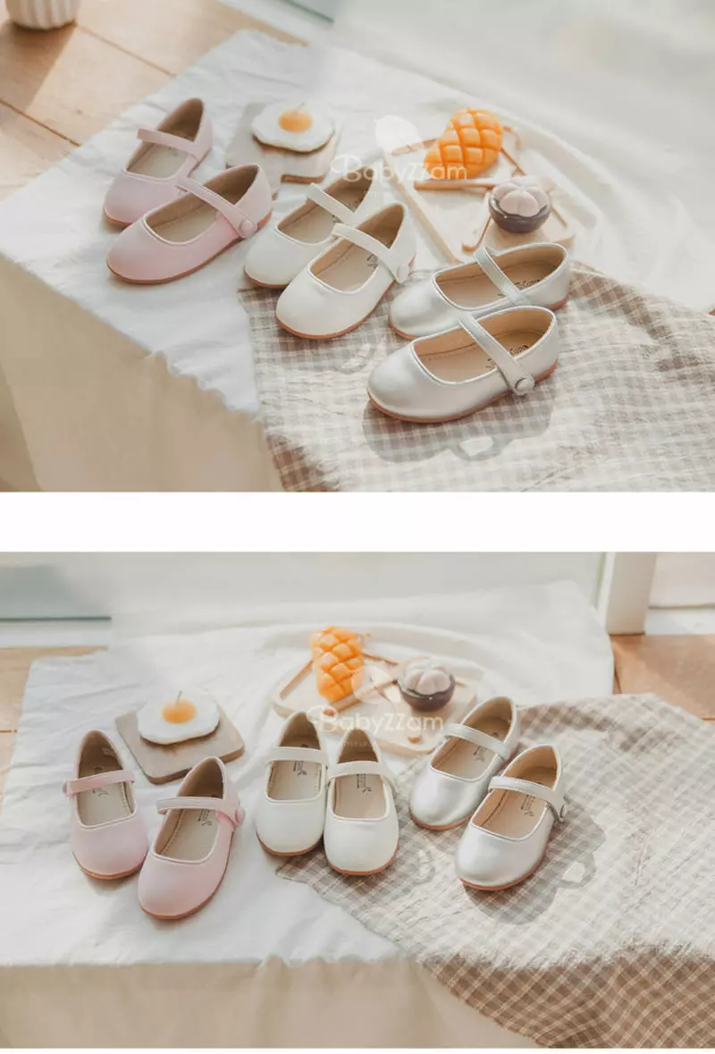 Babyzzam - Korean Children Fashion - #fashionkids - Y764 Hee Su Flats