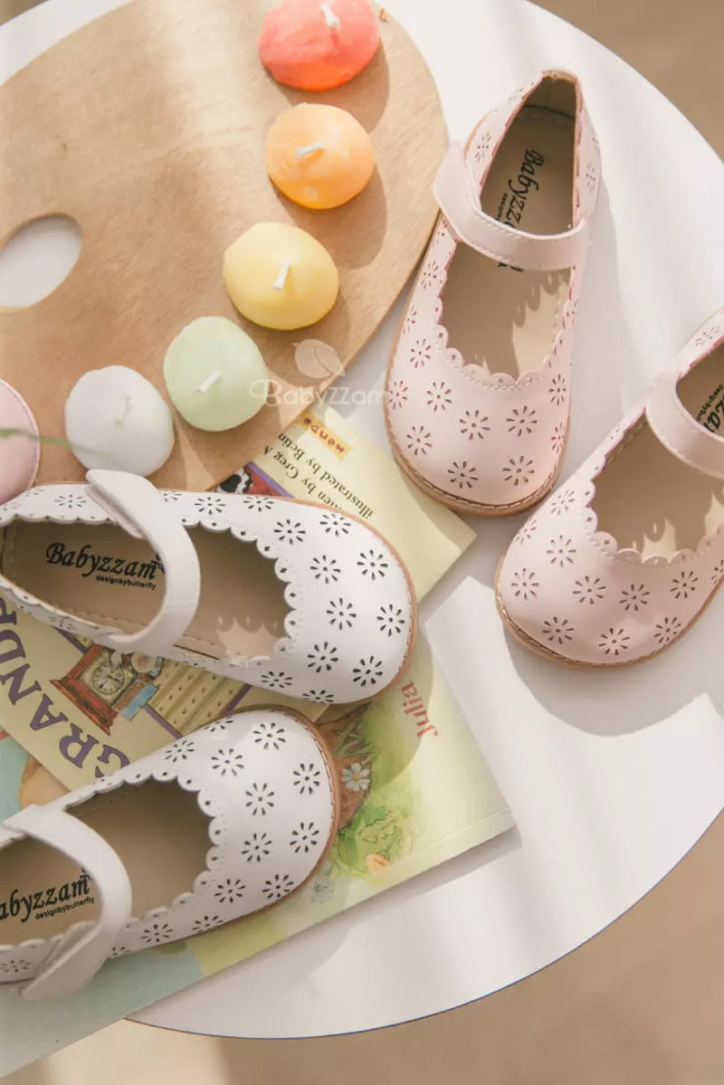 Babyzzam - Korean Children Fashion - #kidzfashiontrend - D437 Flower Flats - 6