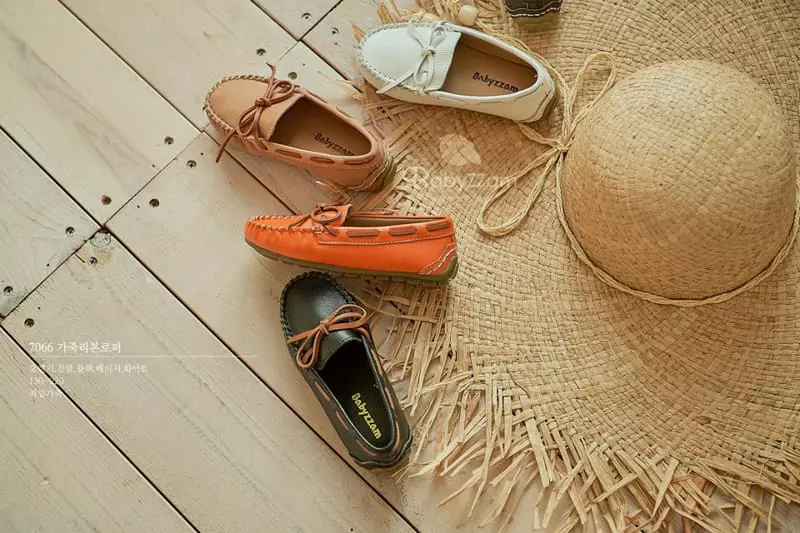 Babyzzam - Korean Children Fashion - #prettylittlegirls - 7066 Leather RIbbon Loafer - 8