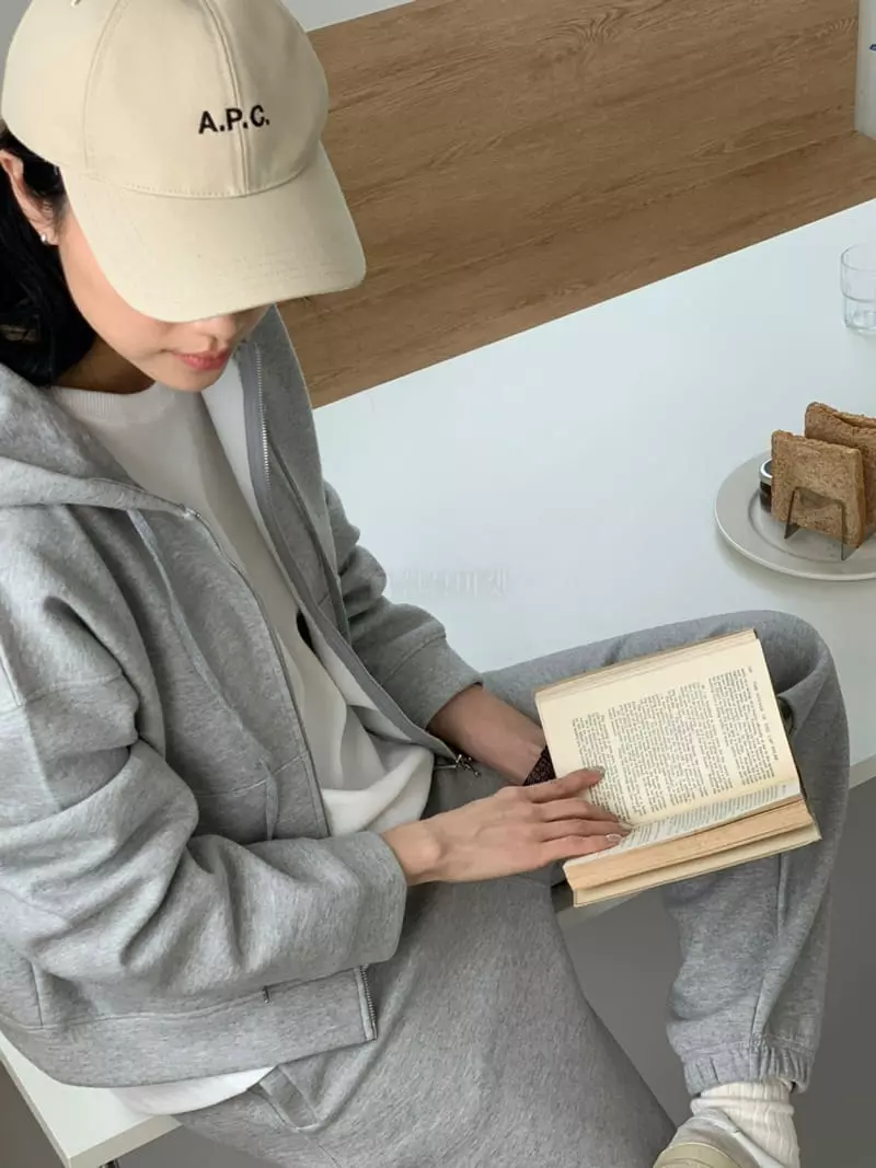 Baking Powder - Korean Women Fashion - #momslook - Bird Hoody Zip-up - 12