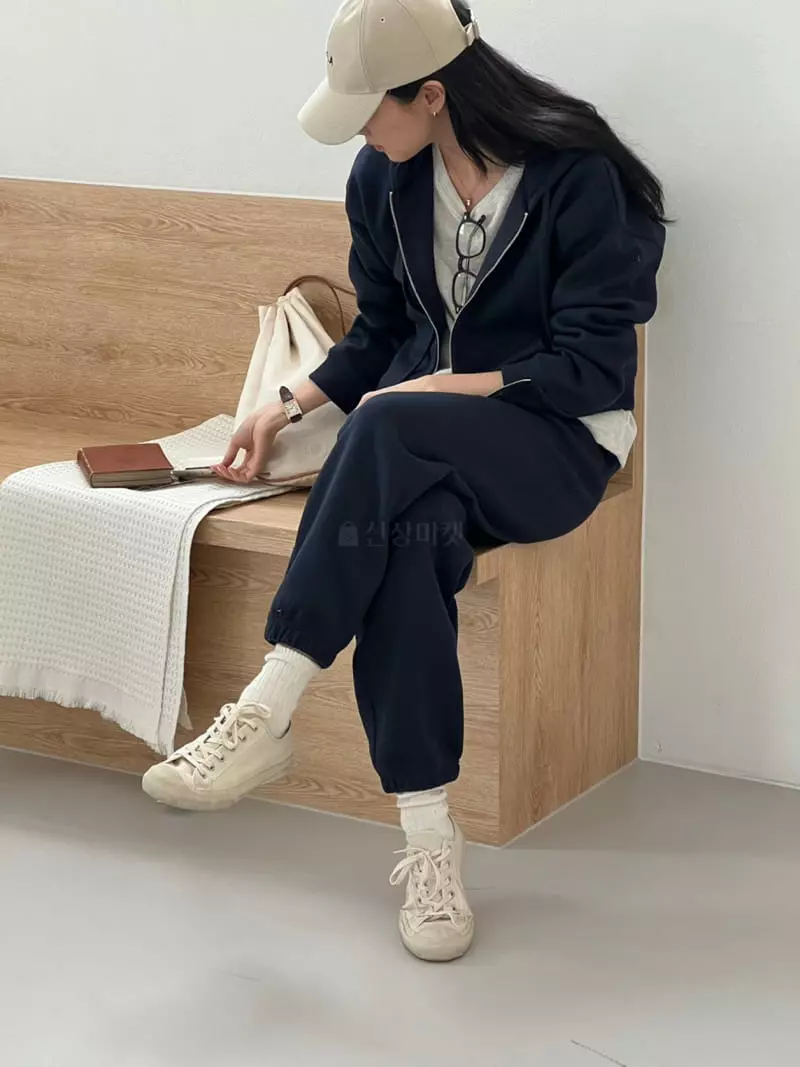 Baking Powder - Korean Women Fashion - #momslook - Bird Hoody Zip-up - 2