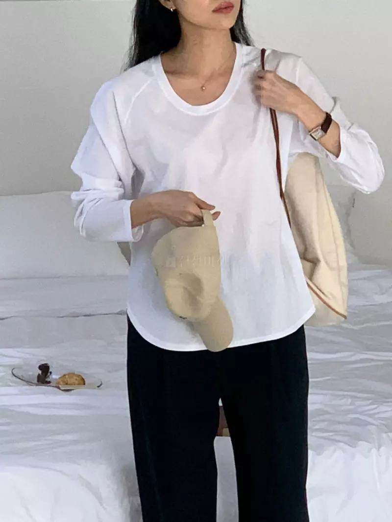 Baking Powder - Korean Women Fashion - #momslook - Salt Tee - 5