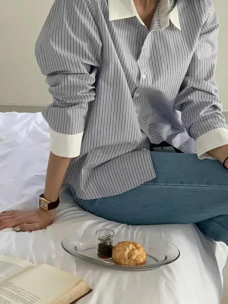 Baking Powder - Korean Women Fashion - #momslook - Modern Shirt - 6