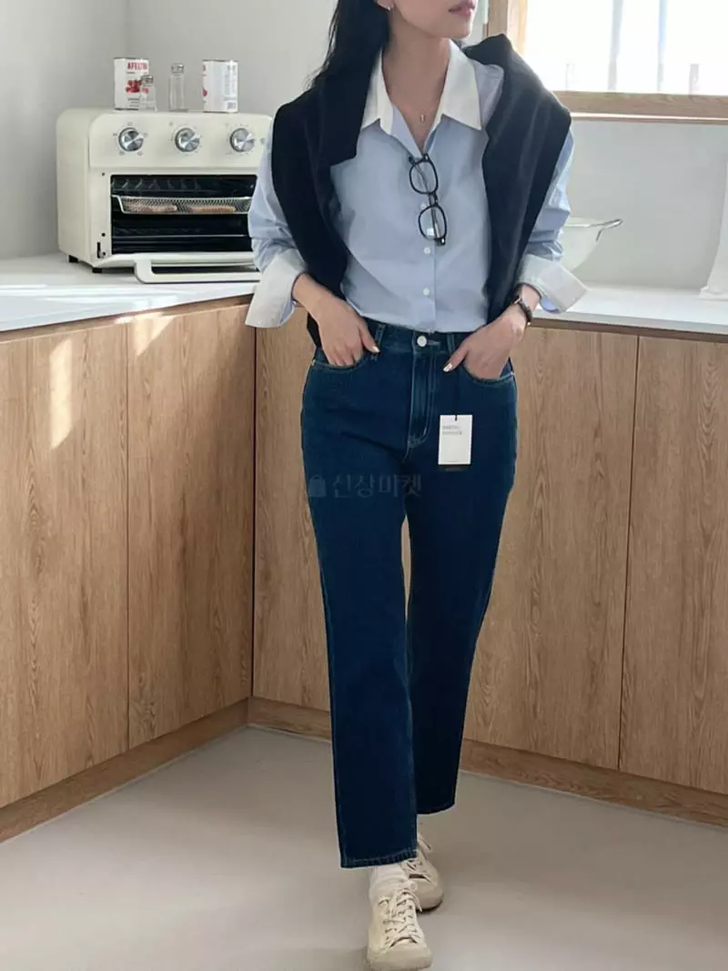 Baking Powder - Korean Women Fashion - #momslook - Aqua Jeans - 11
