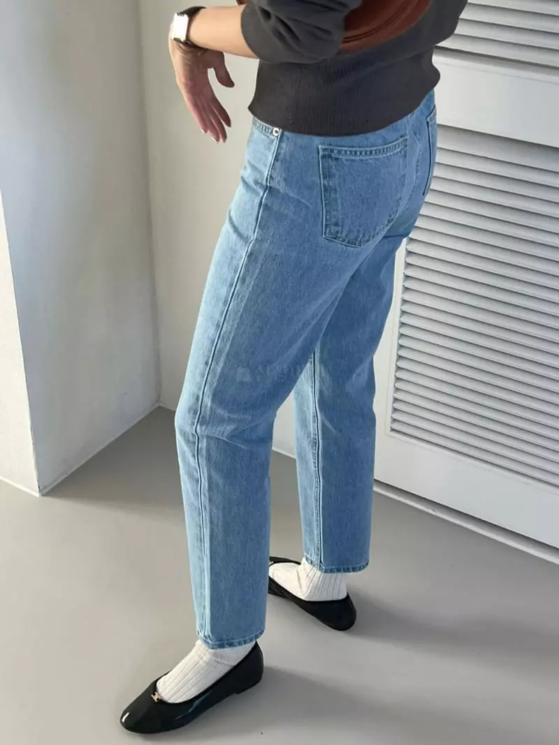 Baking Powder - Korean Women Fashion - #momslook - Aqua Jeans - 3