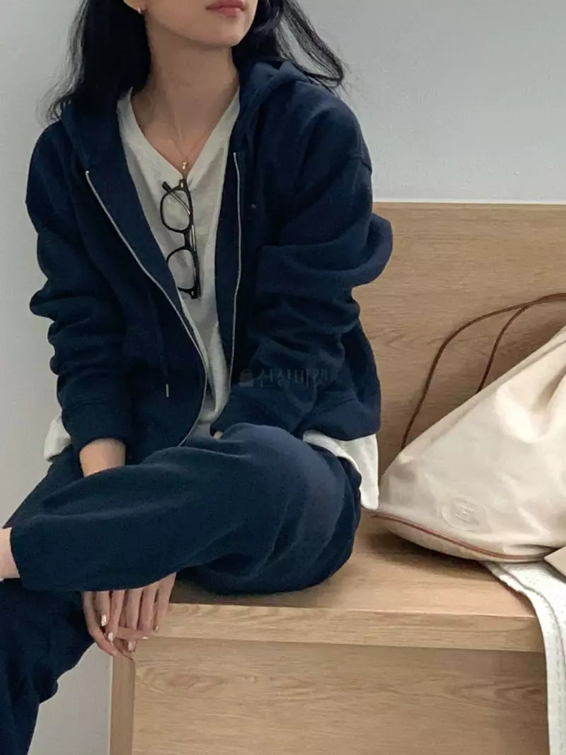 Baking Powder - Korean Women Fashion - #restrostyle - Bird Hoody Zip-up - 7