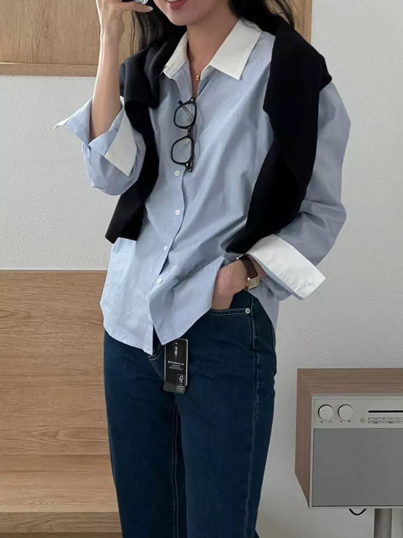 Baking Powder - Korean Women Fashion - #shopsmall - Modern Shirt