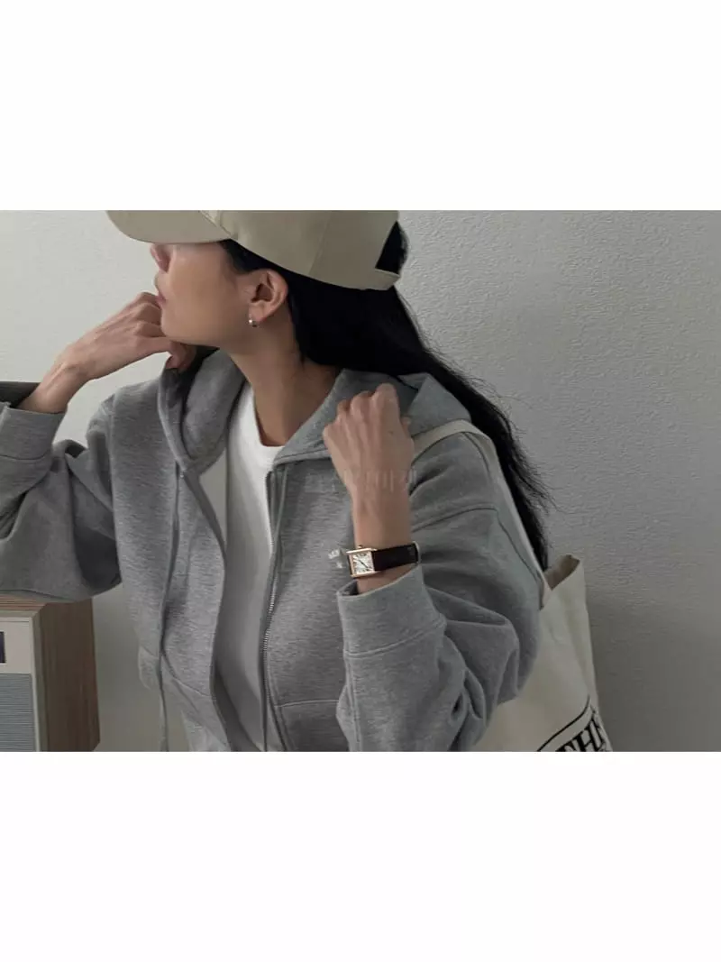 Baking Powder - Korean Women Fashion - #thatsdarling - Bird Hoody Zip-up - 10