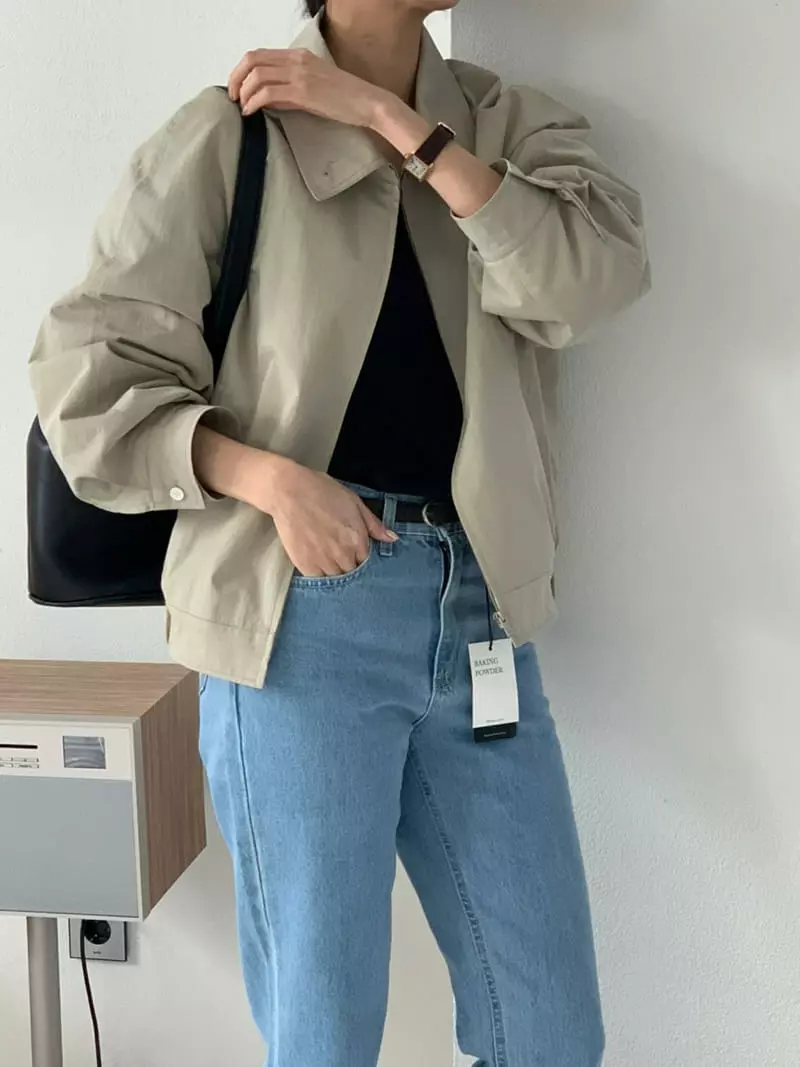 Baking Powder - Korean Women Fashion - #thatsdarling - Fols Zip-up Jumper - 8