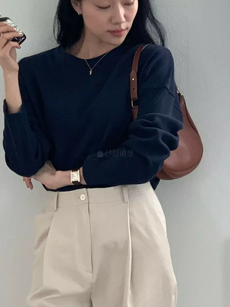 Baking Powder - Korean Women Fashion - #thatsdarling - Cold Waffle Tee - 6