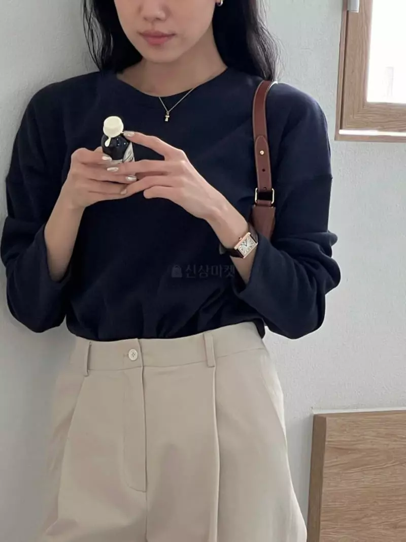 Baking Powder - Korean Women Fashion - #thelittlethings - Cold Waffle Tee - 7